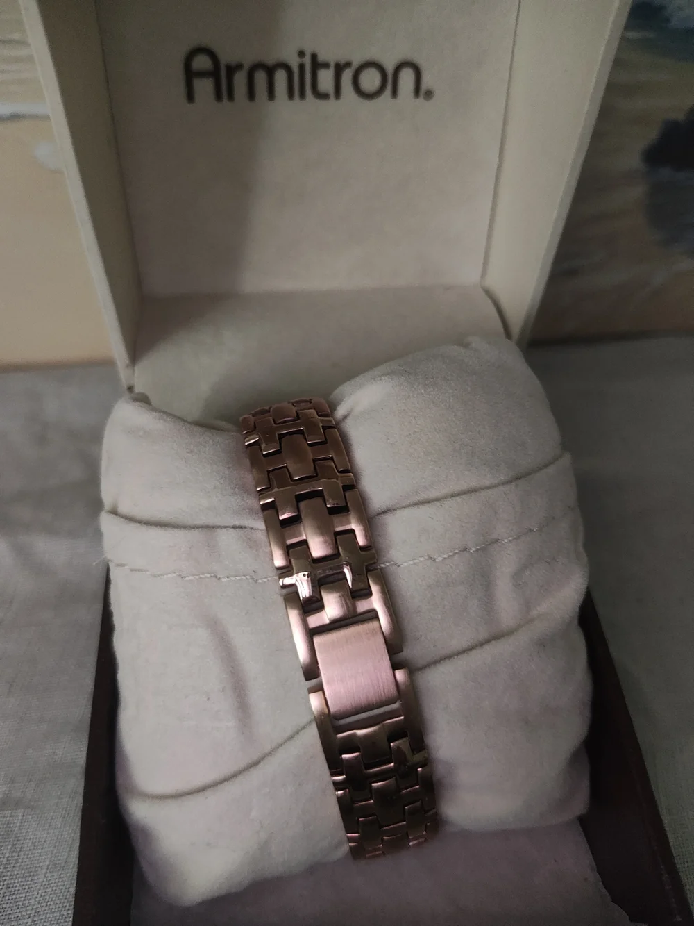 Armitron Rose Gold-Tone Women's Watch with Pink and Clear Crystal Accents Needs